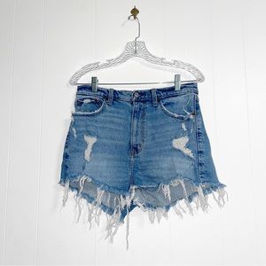 Abercrombie & Fitch Mom Shorts Distressed Curve Love High Rise Festival 29/8